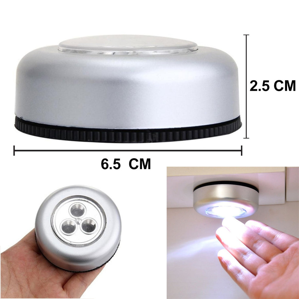 3 LED Cordless Stick Tap Touch Light Lamp – Battery Powered (1 Pc)