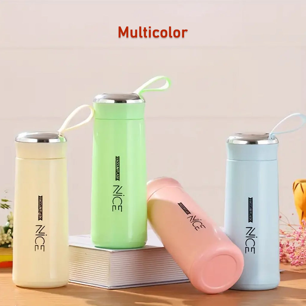 Outdoor Sport Glass Water Bottle – 300 ML | Leak-Proof, BPA-Free, Hot & Cold Safe with Bamboo Lid
