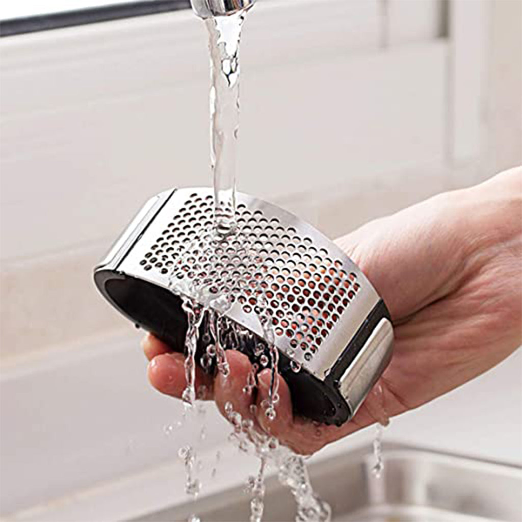 Quick Garlic Crusher Rocker – Stainless Steel Presser Tool