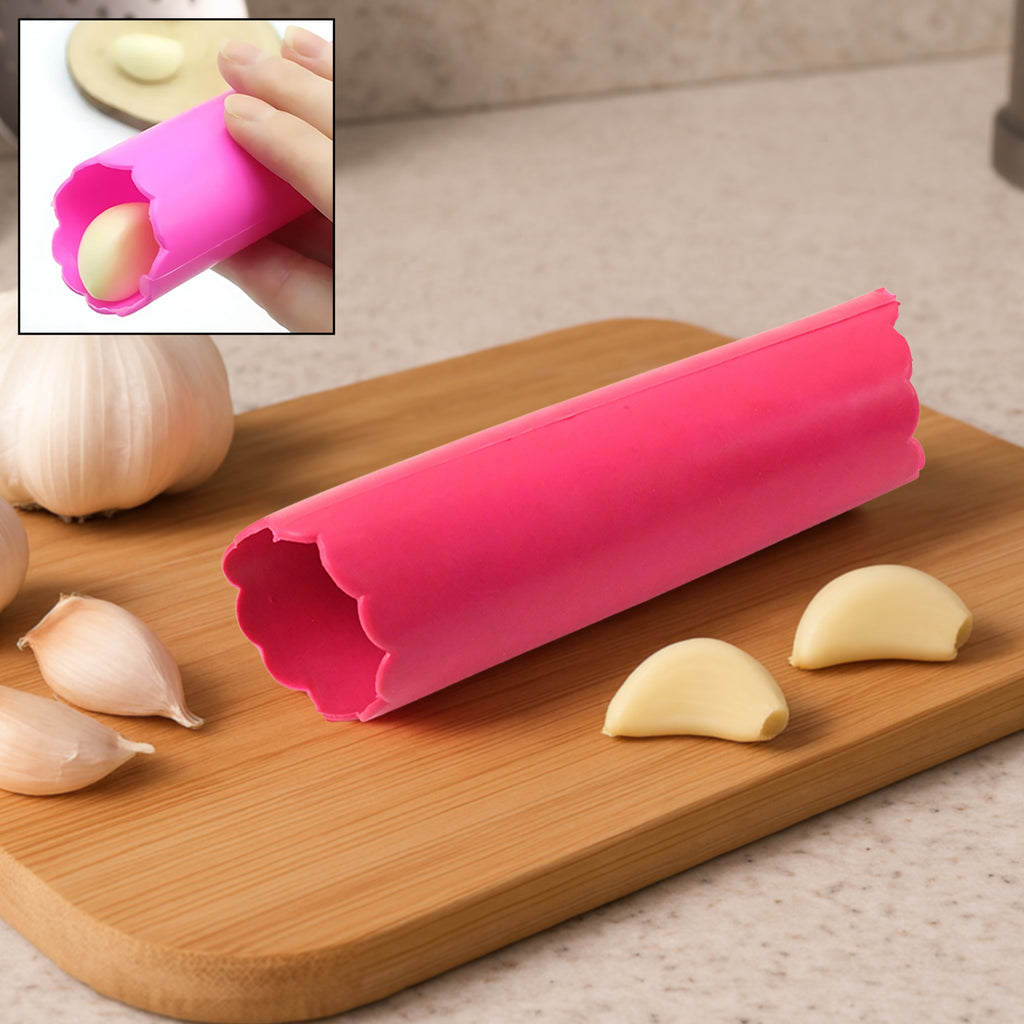 Premium Silicone Garlic Peeler Tube – Effortless Skin Removal Roller (Non-Slip, BPA-Free)