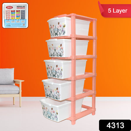Plastic Smart Wonder Drawer – 5-Layer Extra Large Multipurpose Modular Storage Organizer