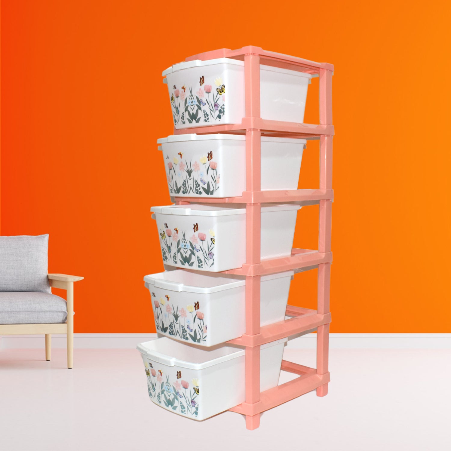 Plastic Smart Wonder Drawer – 5-Layer Extra Large Multipurpose Modular Storage Organizer