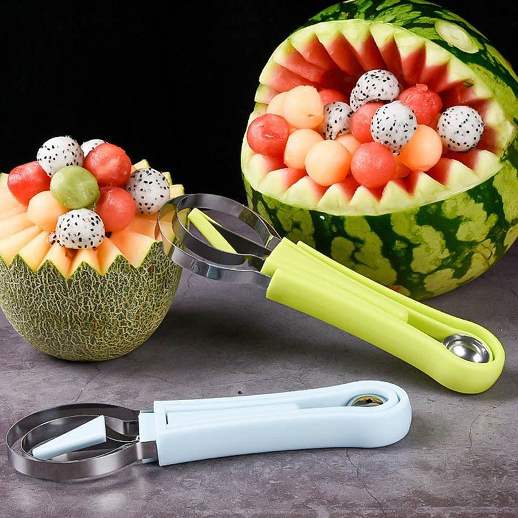 4 In 1 Stainless Steel Melon Baller Fruit Scooper Tool