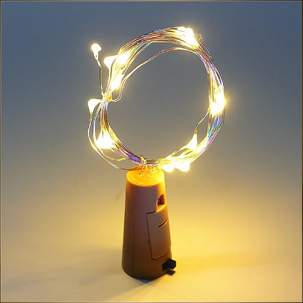 Wine Bottle Cork String Light – Battery Operated (Warm White)