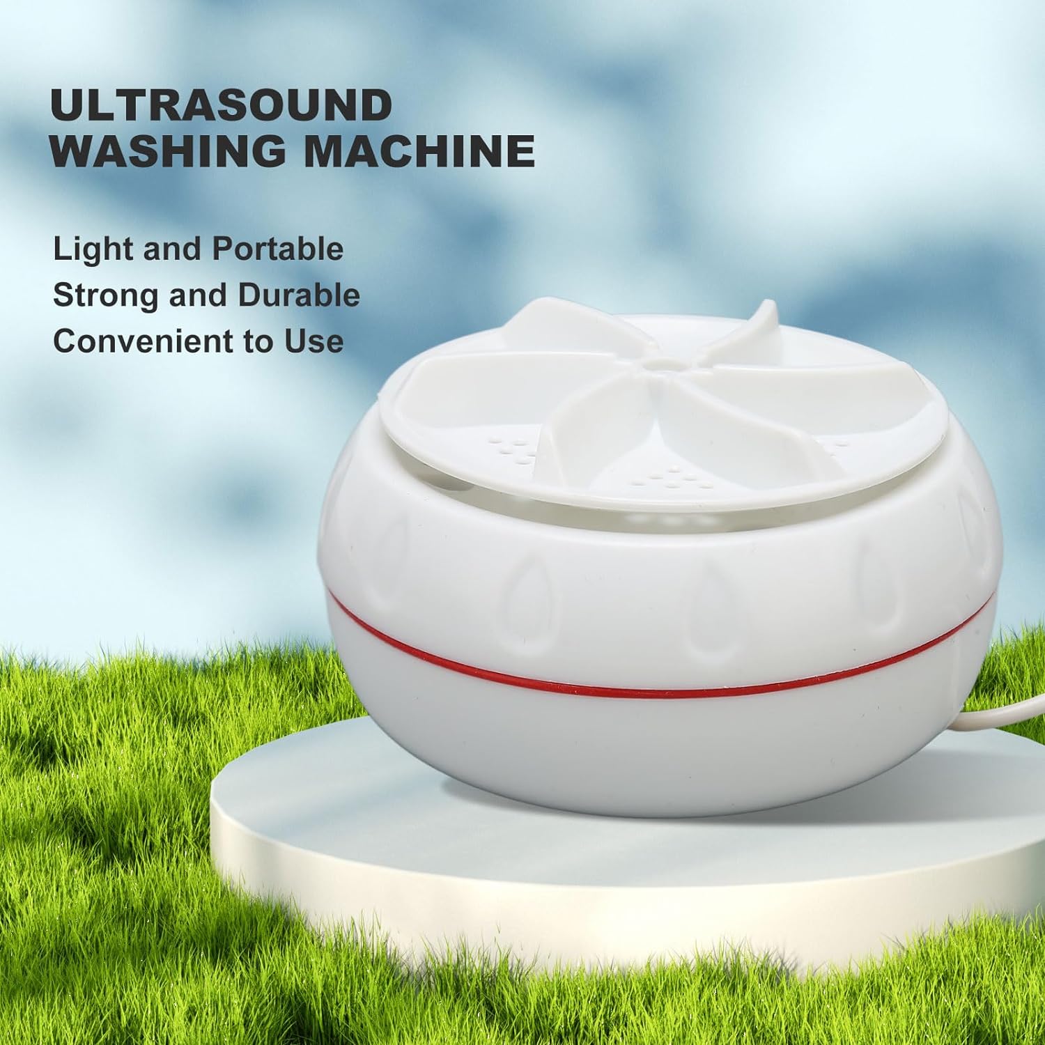 🌀 Mini Turbine Washing Machine – USB Powered | Portable Washer for Travel, Hostel & Small Loads