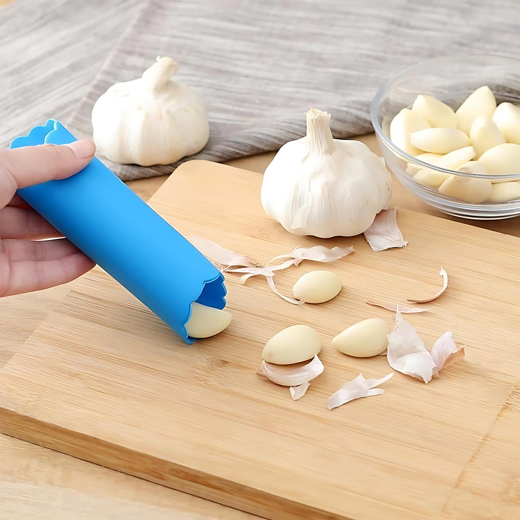 Premium Silicone Garlic Peeler Tube – Effortless Skin Removal Roller (Non-Slip, BPA-Free)