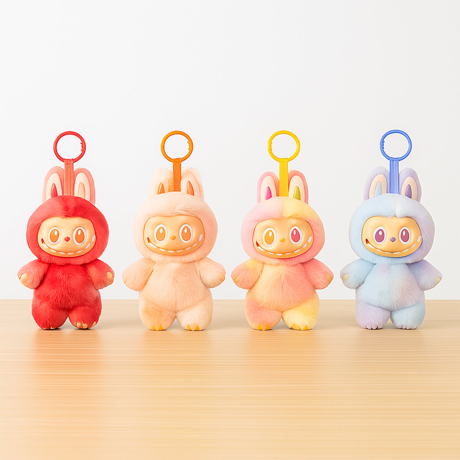 Plush Toy Cartoon Keychain with Hook – 1 Pc (Mix Design)