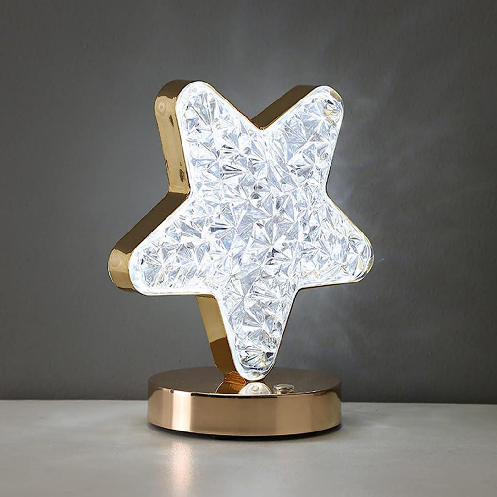 Star Shape Crystal Diamond Lamp – Cordless &amp; Rechargeable