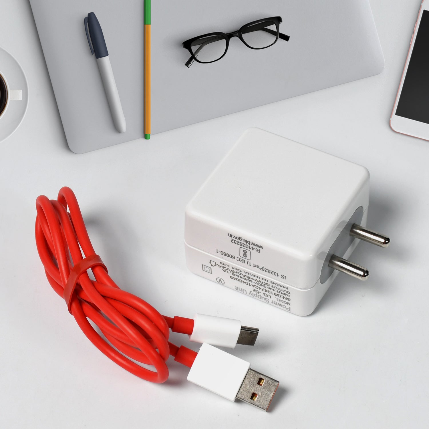 80W Super Fast Charger with Nylon Cable – Compatible with iPhone, Android & Tablets