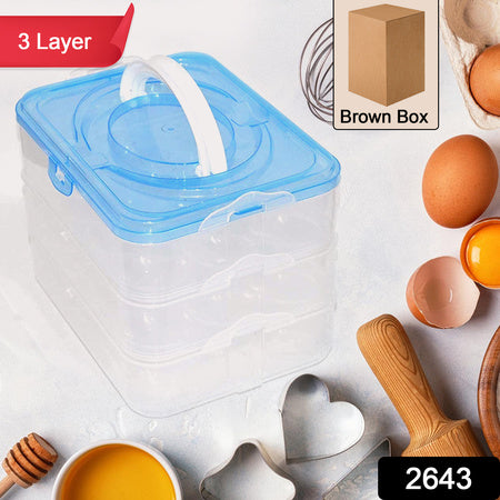 Stackable Egg Storage Tray – Holds 36 Eggs (3 Layer Detachable Design for Fridge & Market Use)