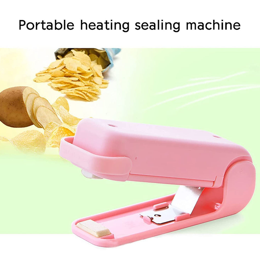 Mini Sealing Machine Plastic Bag Sealer – Portable Mini Super Seal Packing Plastic Bag Tool Handheld Heat Sealing Machine (1pc)