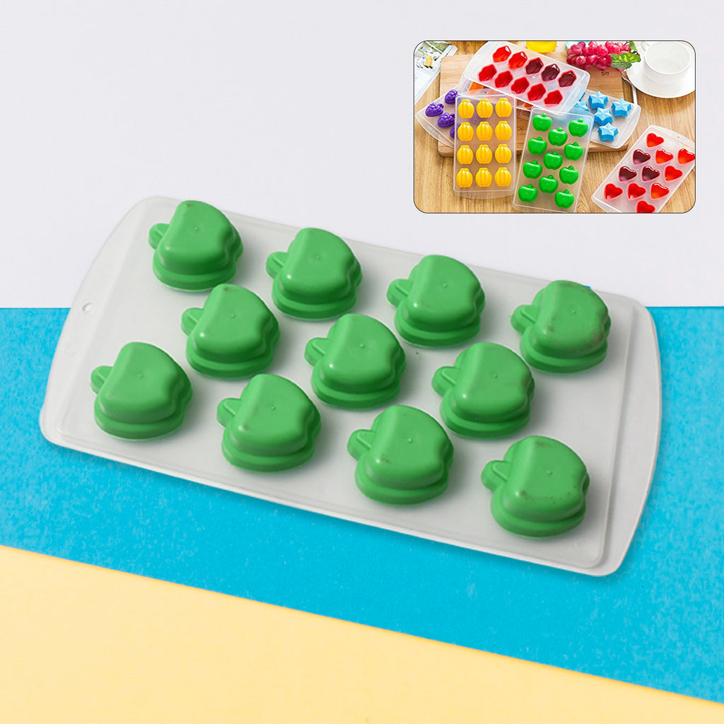 Silicone Mold Ice Cube Tray Creative Sweet Multi Type Ice Tray Buckets Ice Cube Trays Multi Fruit Shape Ice Tray