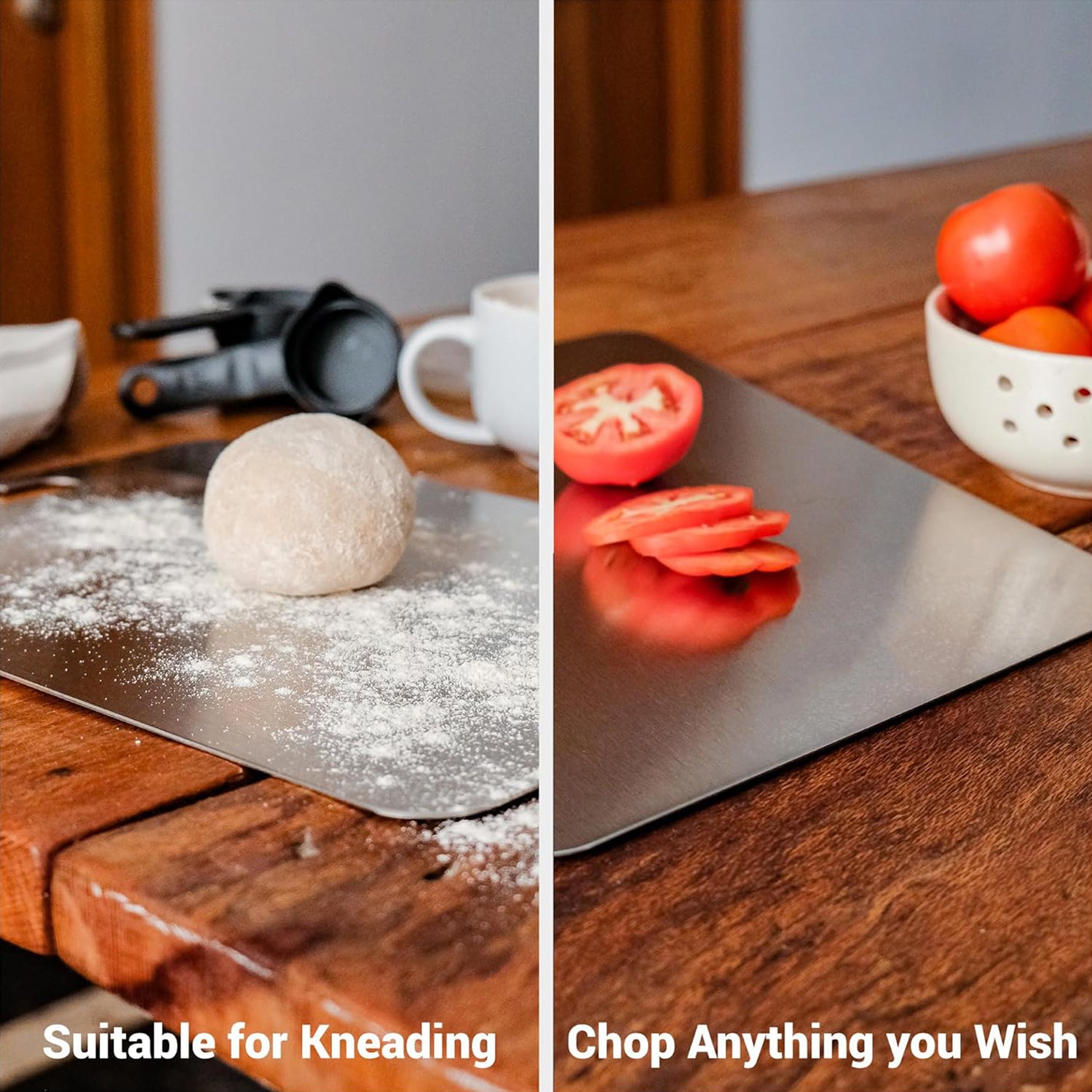 Apex Steel-X Stainless Steel Chopping Board – Medium (1mm Thick)