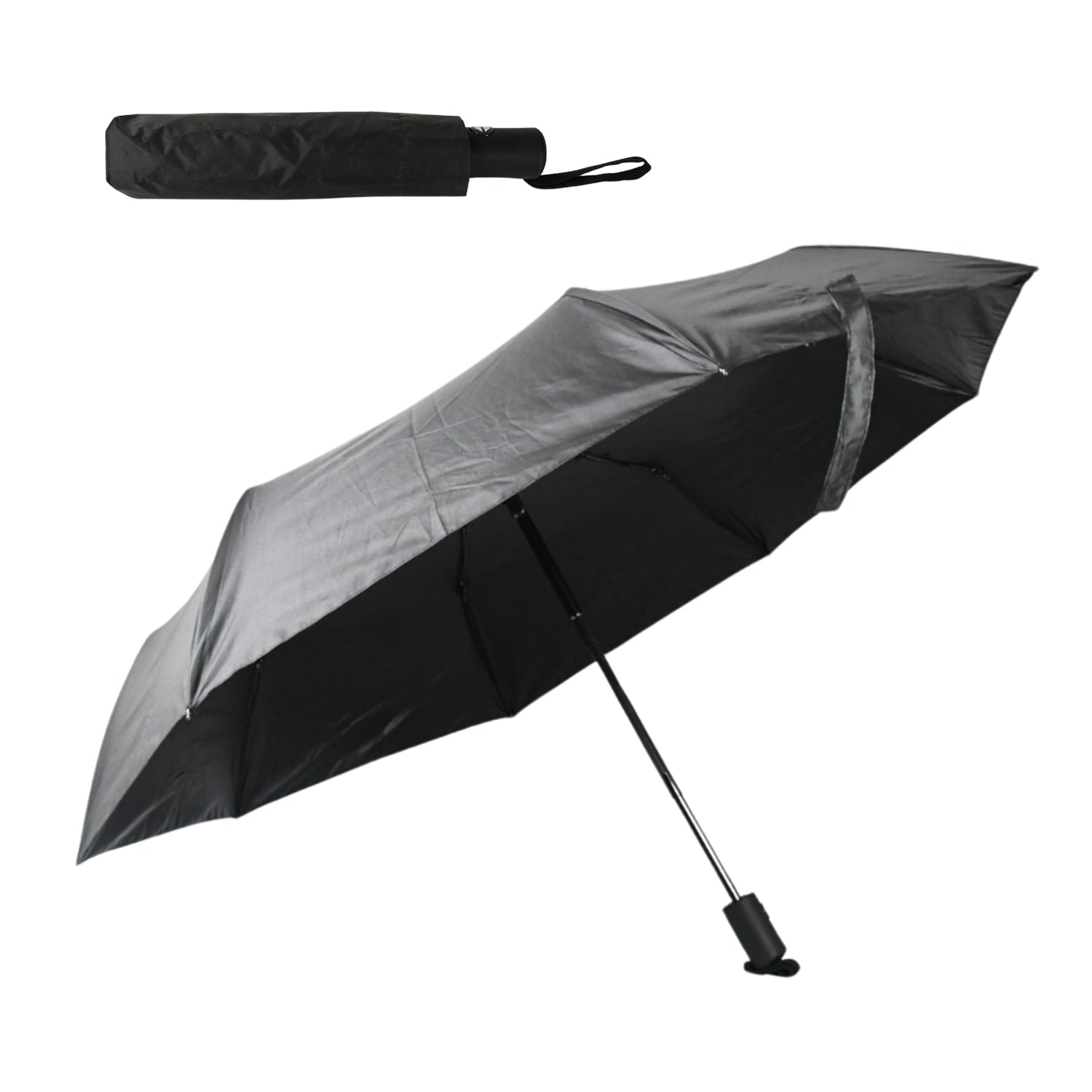 2-Fold Manual Umbrella – Windproof, Sunproof & Rainproof | Compact & Lightweight for Men, Women & Kids