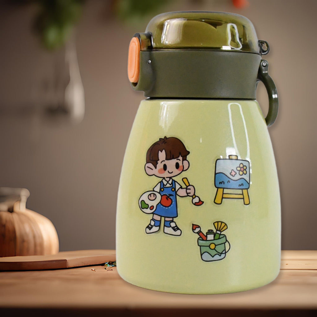 Vacuum Insulated Flask Bottle with Straw – 480ml for Sports, Travel & Daily Use
