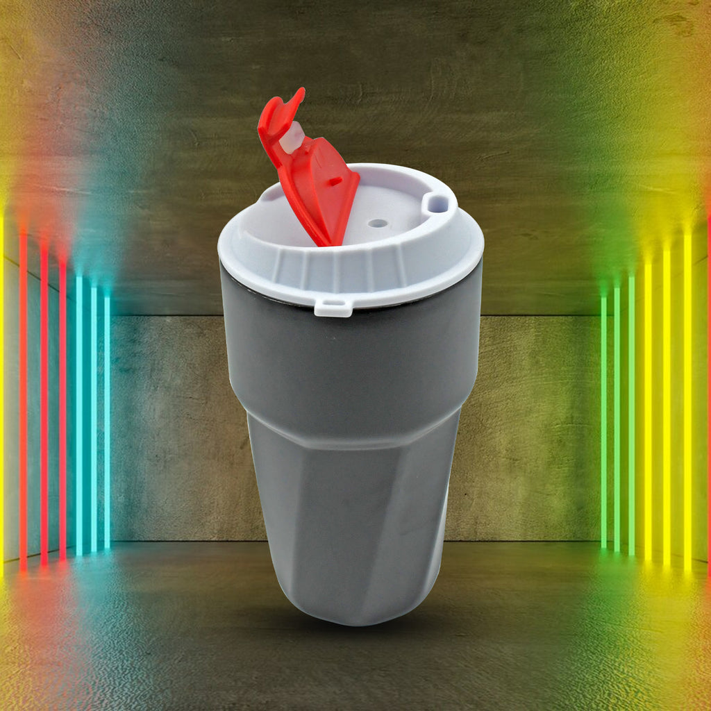 Stainless Steel Vacuum Travel Mug with Lid & Straw – Reusable Thermal Cup for Outdoor & Office Use (1 Pc)