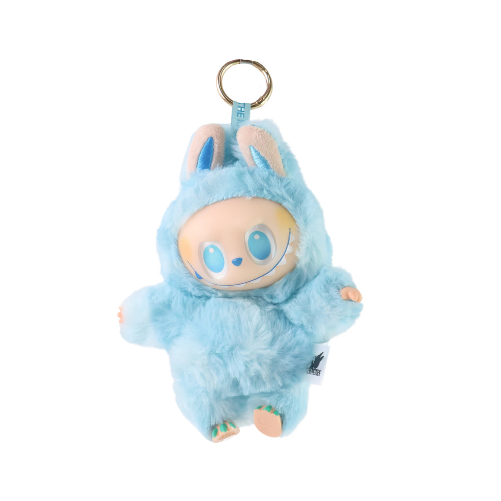 Sky Blue Plush Toy Keychain – Cute Cartoon Hanging Soft Toy with Hook for Kids & Bags (1 Pc)