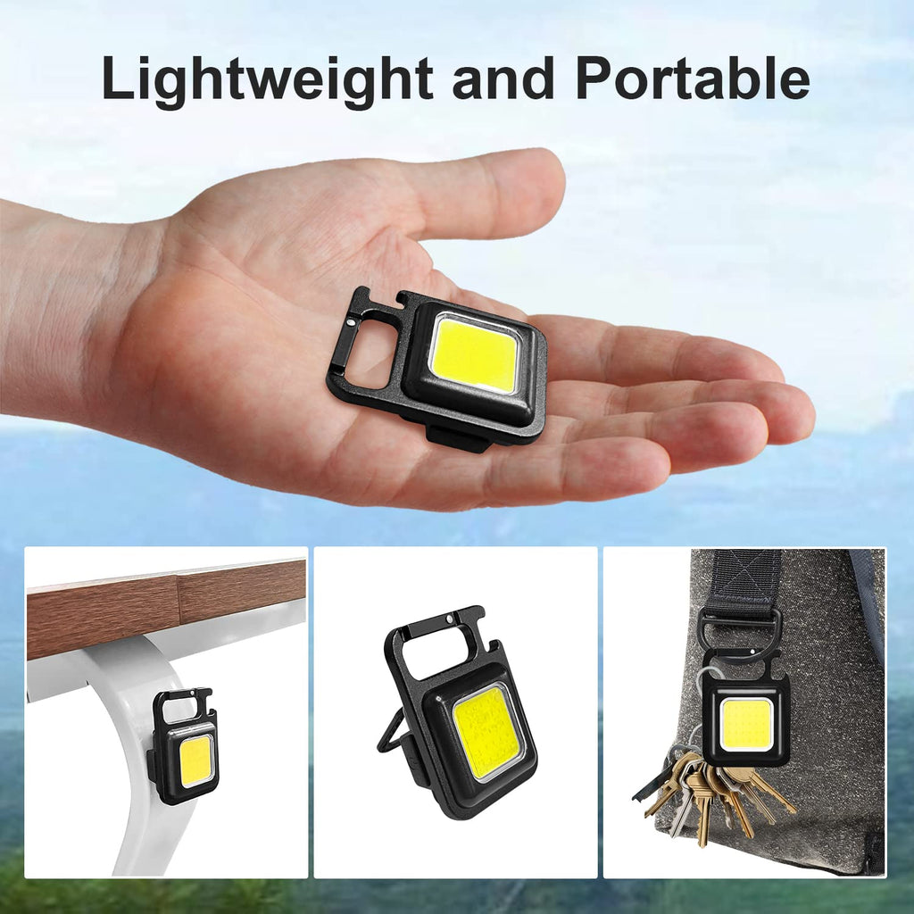 Ultra-Compact Rechargeable Keychain Flashlight