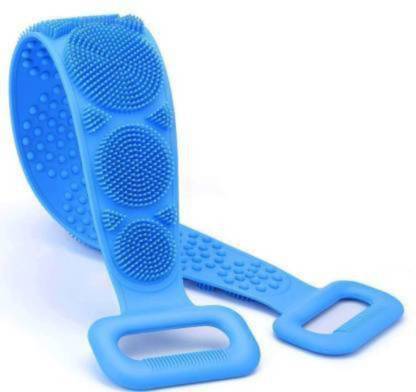 Unique Silicone Bath Body Brush – 60 cm Exfoliating Long Back Scrubber | Double-Sided with Hook Design (1 Pc)