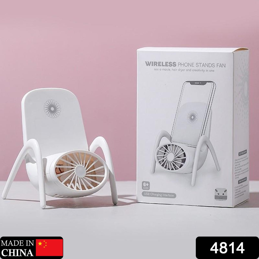 Portable Mobile Phone Holder Fan – Handheld & Rechargeable | 3-Speed Personal USB Fan for Desk & Travel