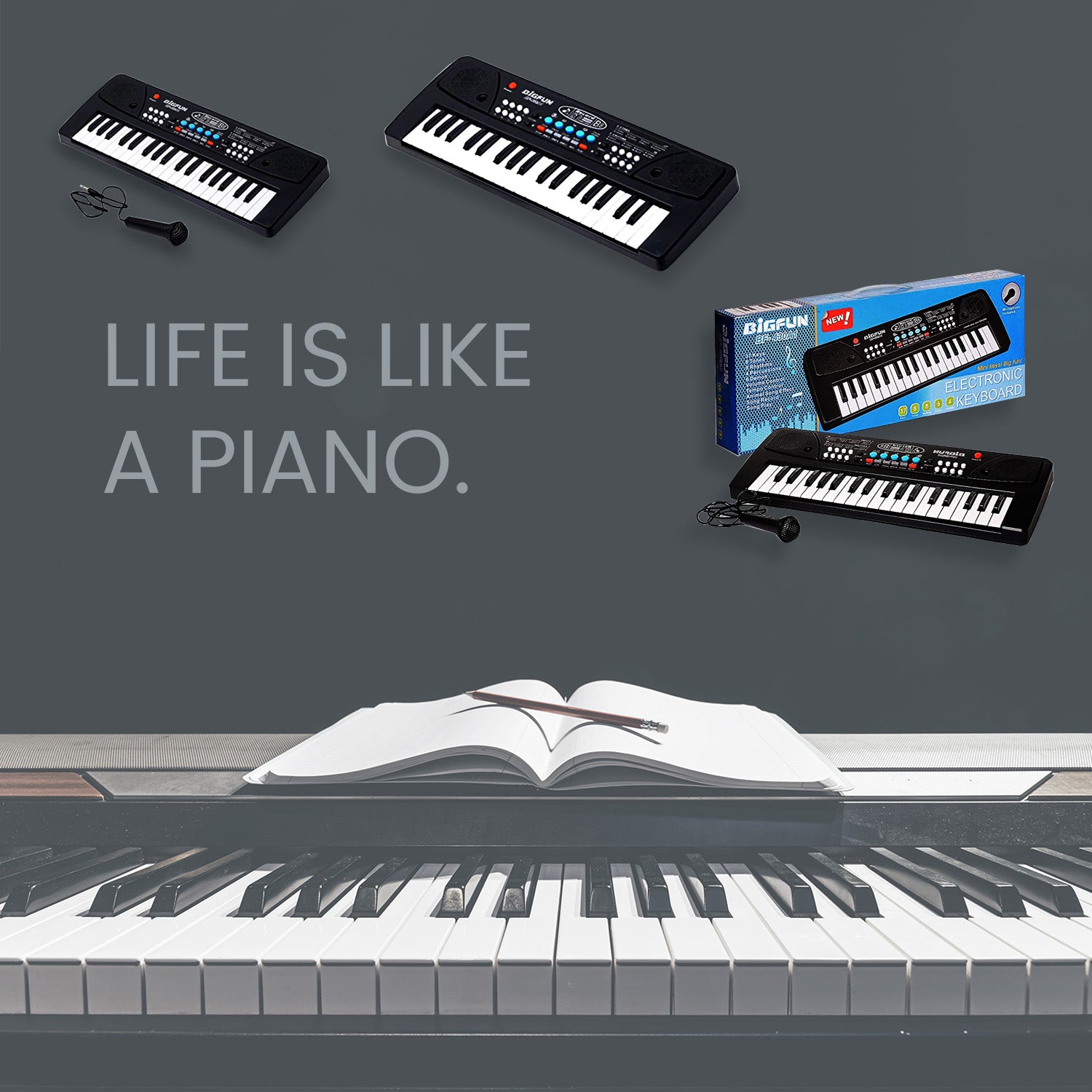 🎹 37-Key Kids Piano Keyboard with Mic – Record &amp; Playback | Educational Music Toy for 3–6 Years