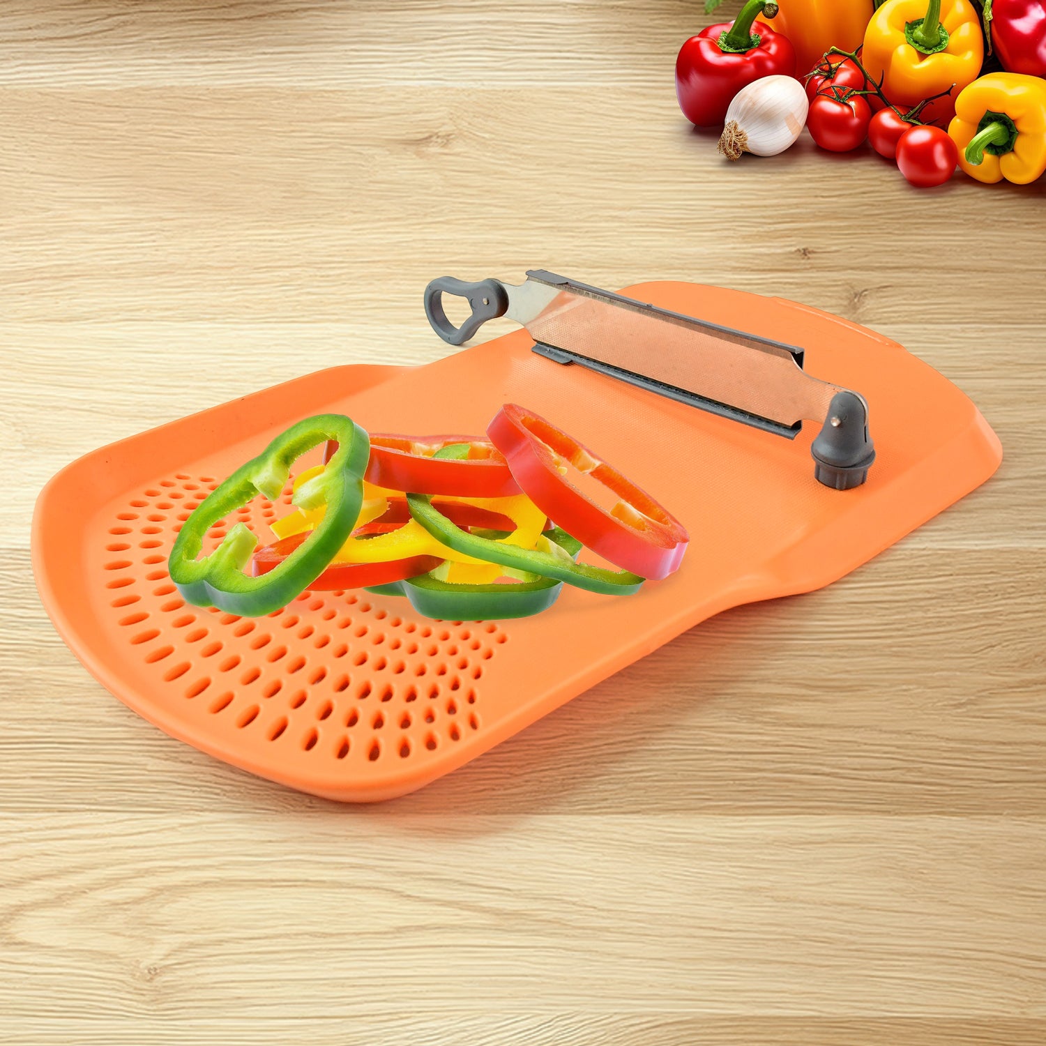 Apex Cut ‘n’ Wash Multipurpose Cutting Board with Knife & Strainer
