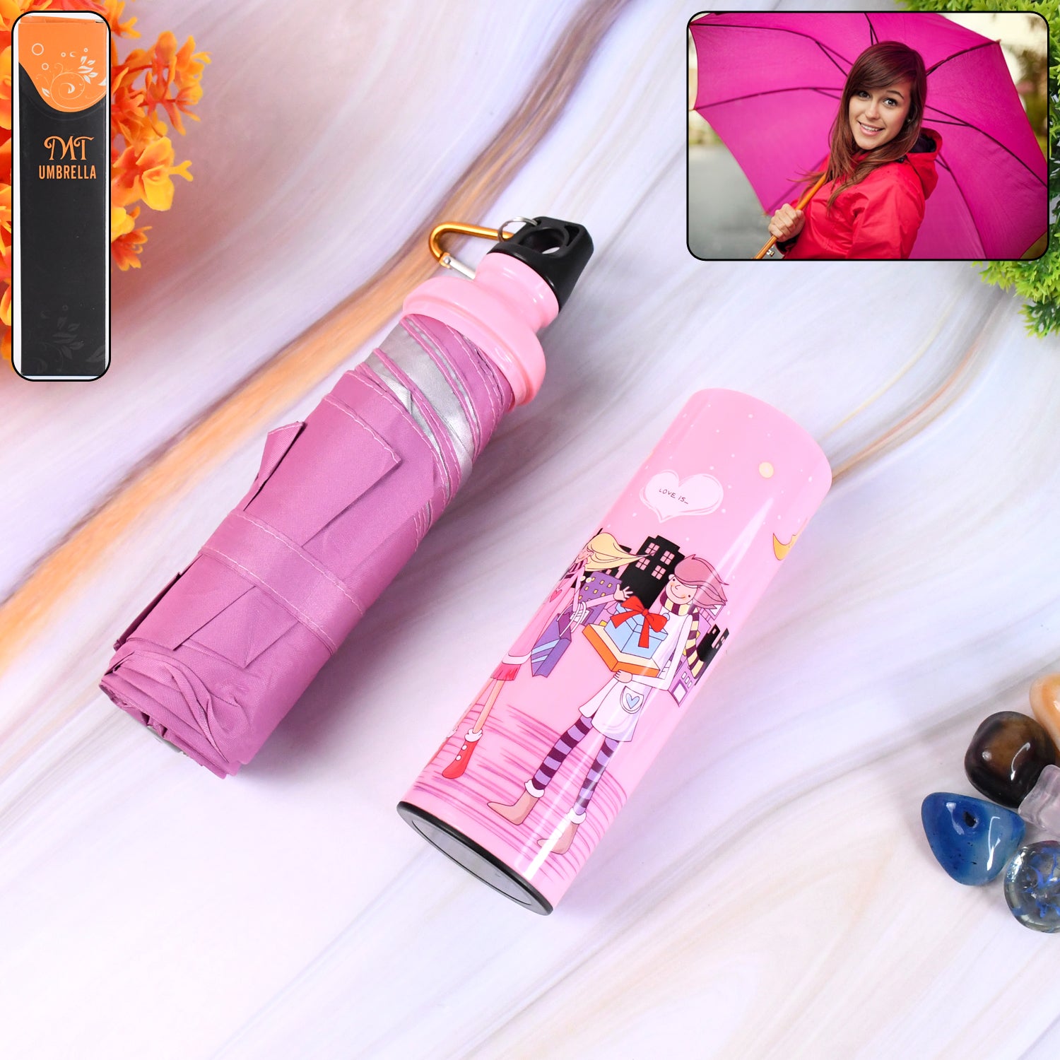 4-Fold Foldable Umbrella Bottle – Compact & Stylish Rain Protection