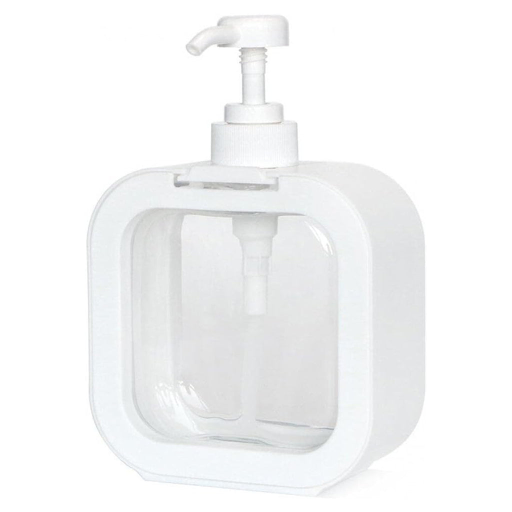 Snap Sink Dispenser Bottle Set – Refillable Pump Bottles for Soap, Lotion, Shampoo & Detergent (1 Pc, Clear Plastic)