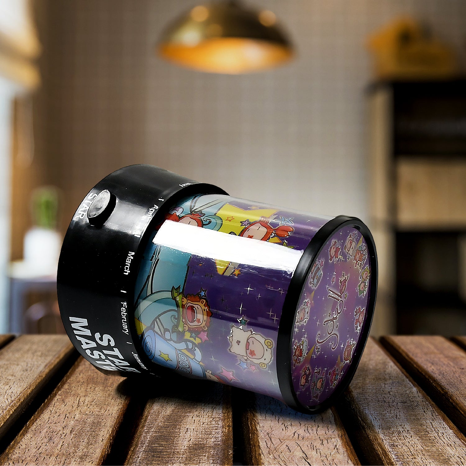 LED Projector Night Light – Rotating Star Lamp with Music