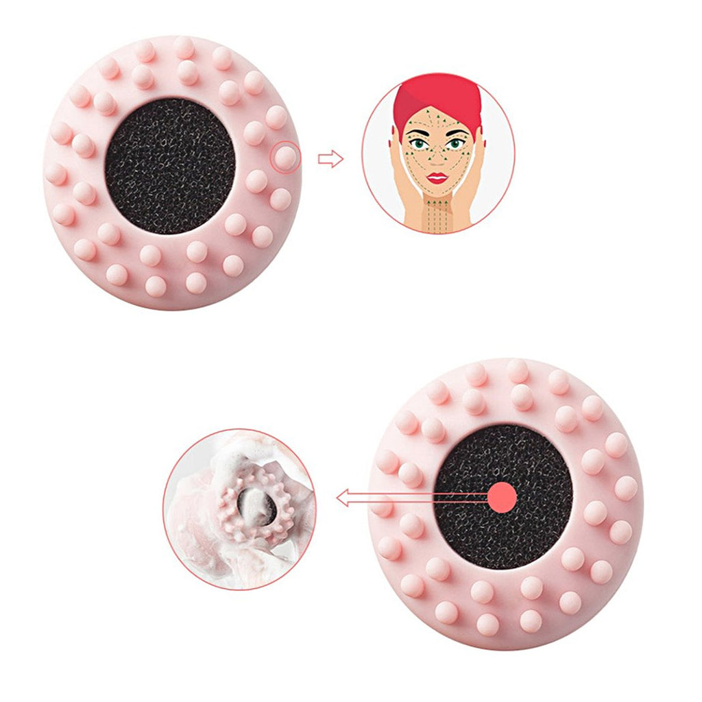 Facial Cleansing Brushes Cute Octopus Shape Silicone Face Scrubber Massager Skincare Tool (1Pc)