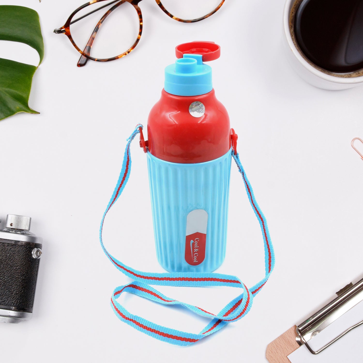 500 ML Sports Water Bottle with Strap – BPA-Free & Leakproof for School & Gym