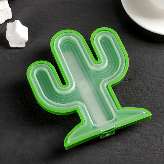Cactus Shape Mold Durable Cactus Shape Ice Cream Mould Silicone Popsicle Mold Ice Pop Diy Kitchen Tool Ice Molds