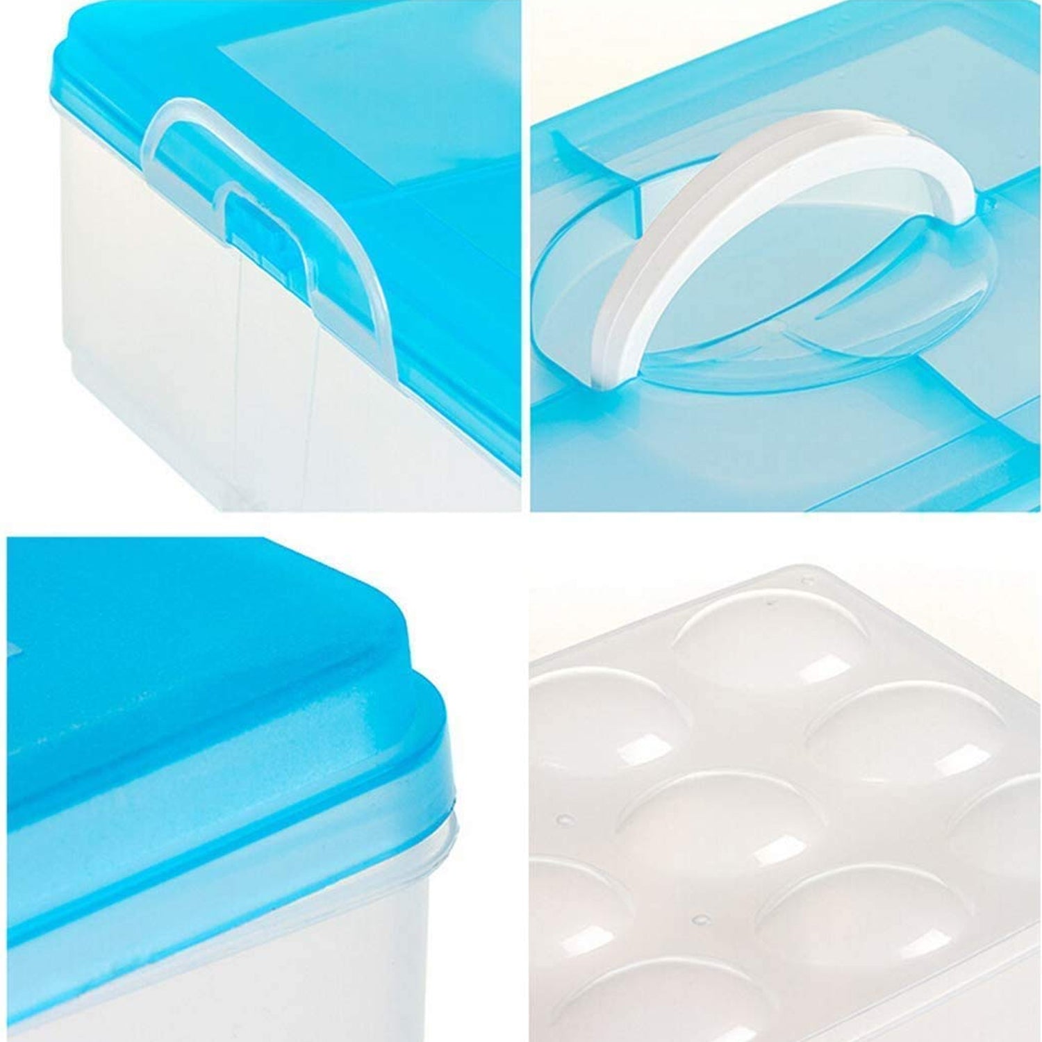 Stackable Egg Storage Tray – Holds 36 Eggs (3 Layer Detachable Design for Fridge & Market Use)