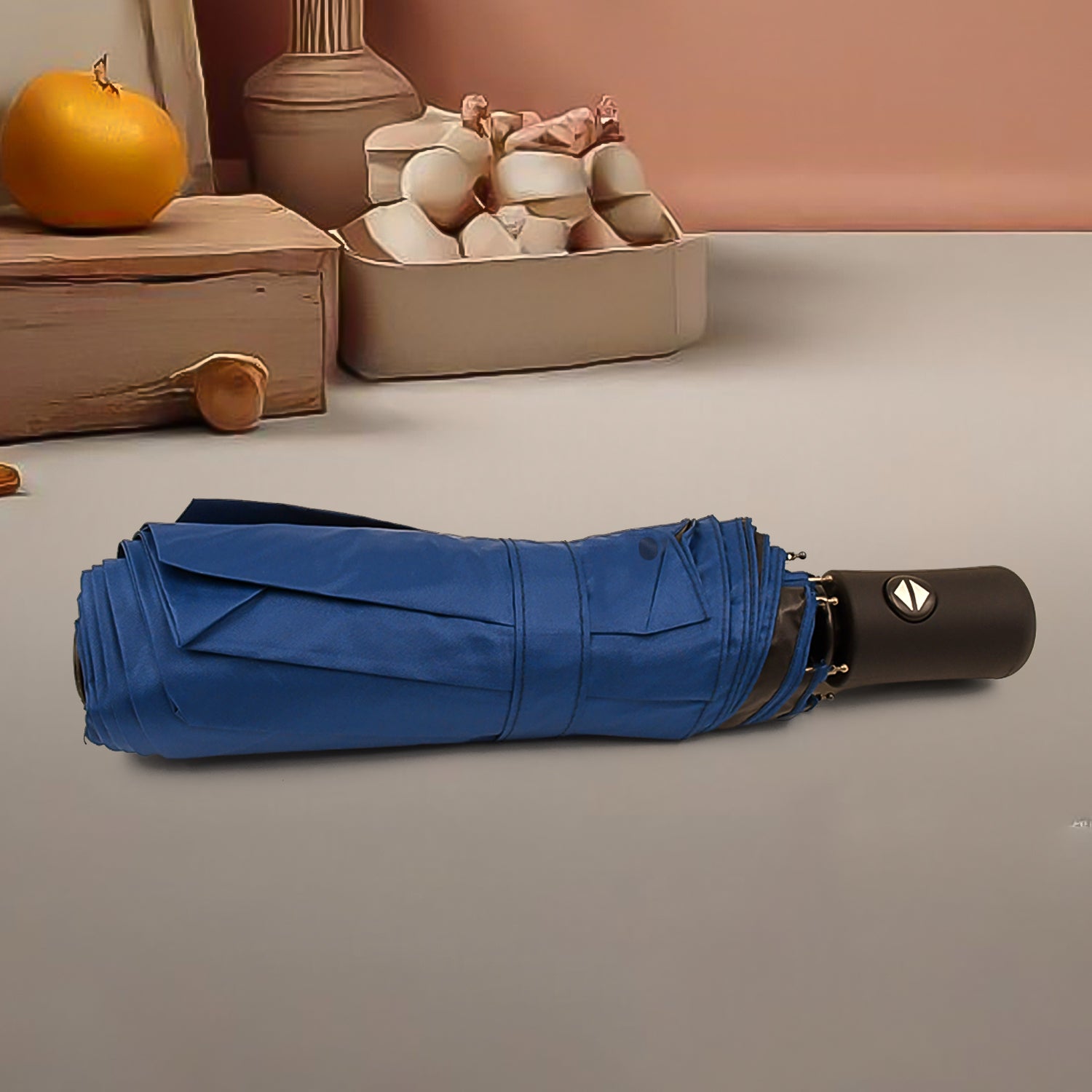2-Fold Manual Umbrella – Windproof, Sunproof & Rainproof | For Men, Women & Kids (With Case)