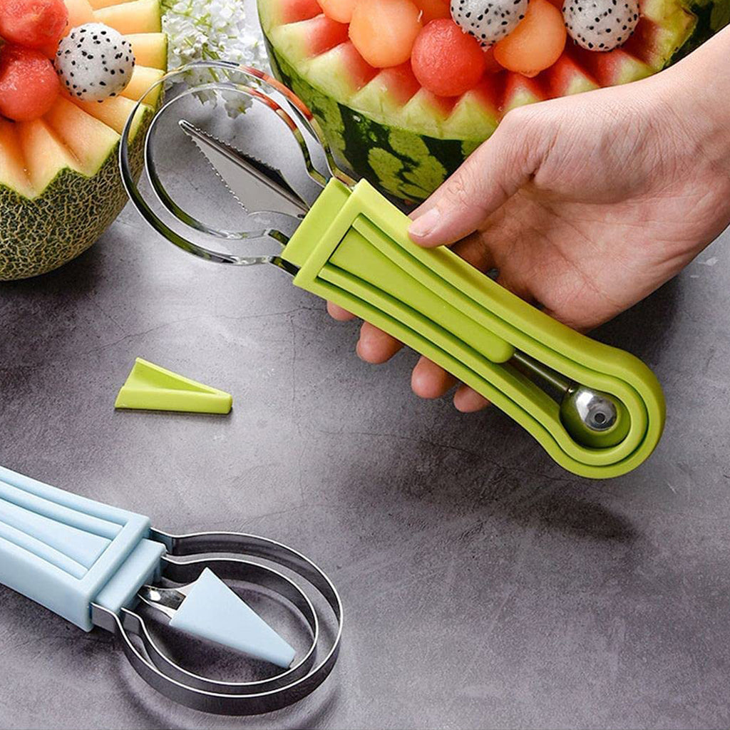 4 In 1 Stainless Steel Melon Baller Fruit Scooper Tool