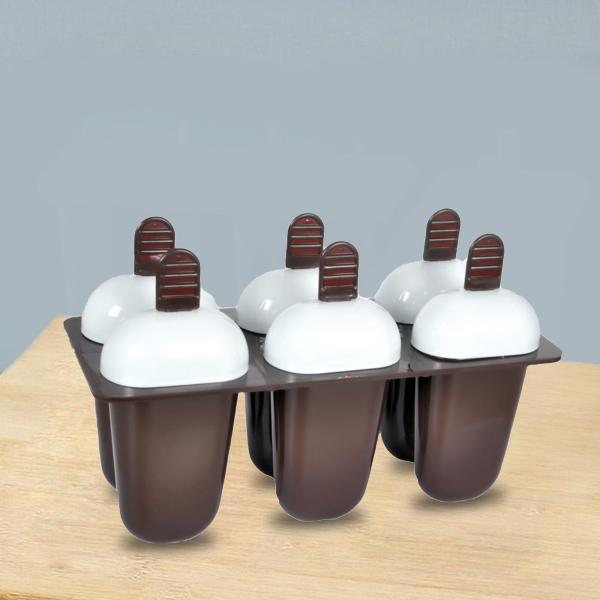 Ice Candy & Kulfi Maker Mould Set (6 Cups | Multicolour) (Copy)