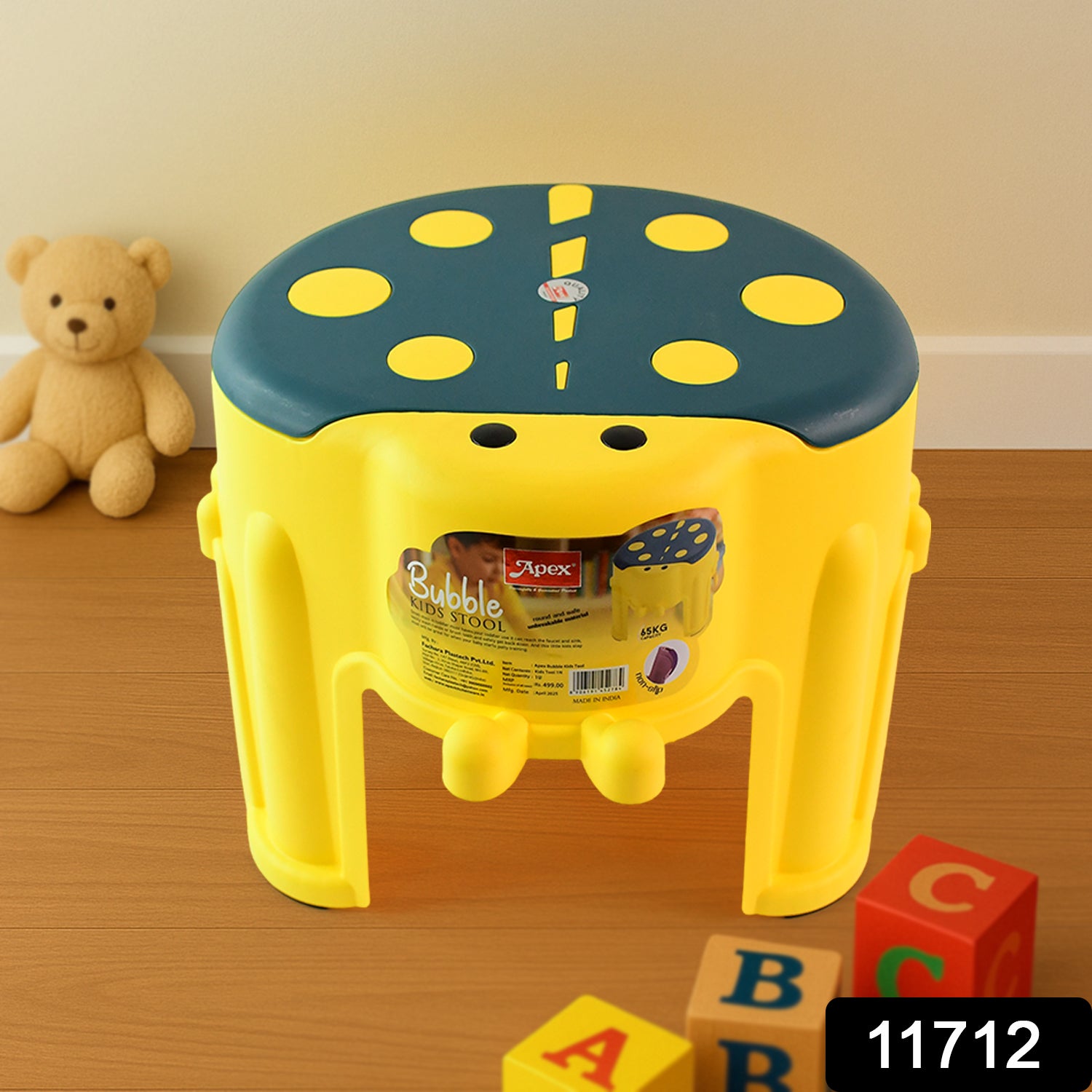 Apex Bubble Kids Step Stool - Durable Plastic Safety Stool for Children & Toddlers