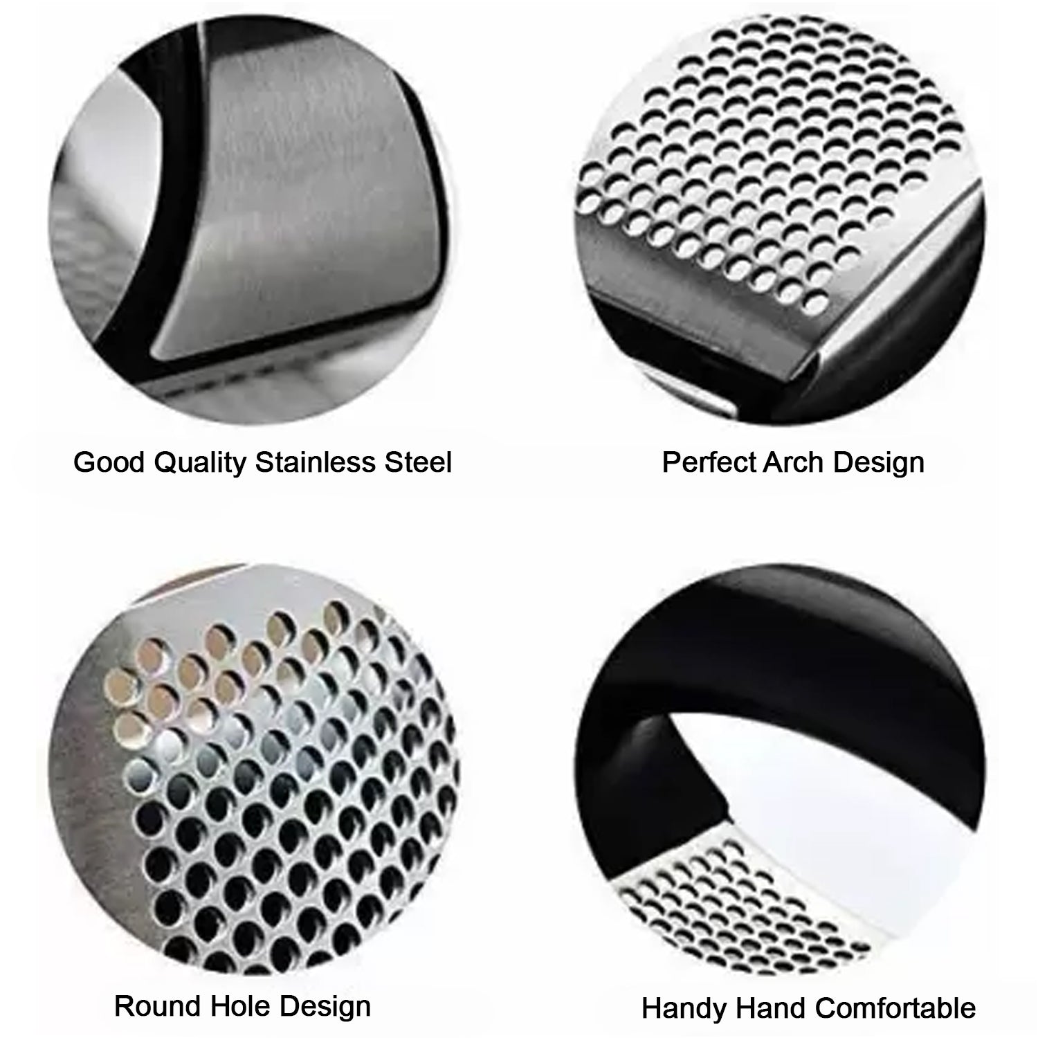 Quick Garlic Crusher Rocker – Stainless Steel Presser Tool