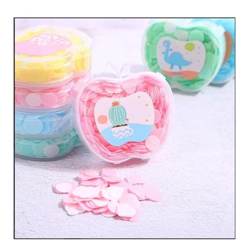 Apple Design Soft Paper Soap – Fun &amp; Convenient Hand Washing Solution
