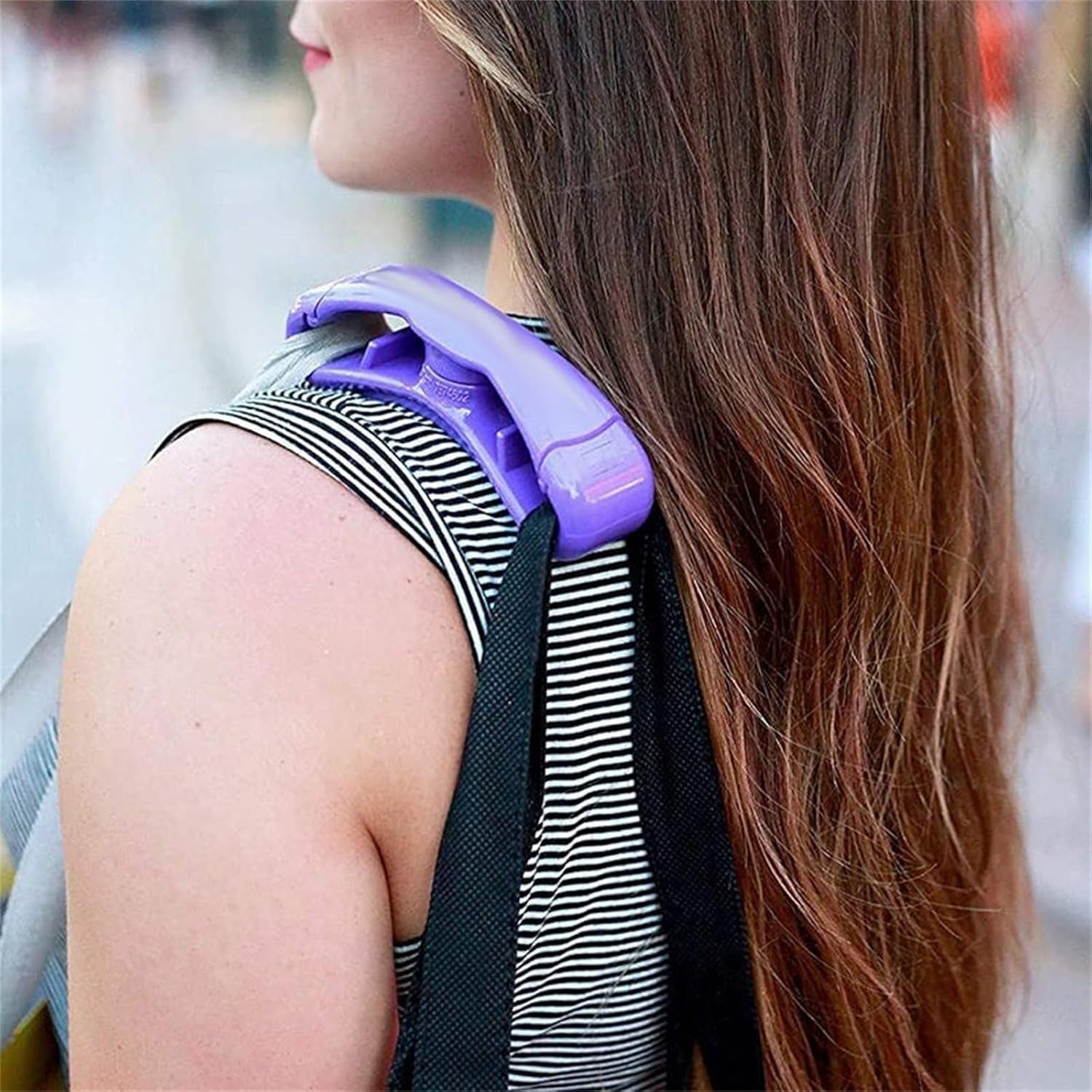 Click & Carry Grocery Bag Holder – Hands-Free Bag Carrier with Padded Grip | Multi-Use Plastic Handle (1 Pc)