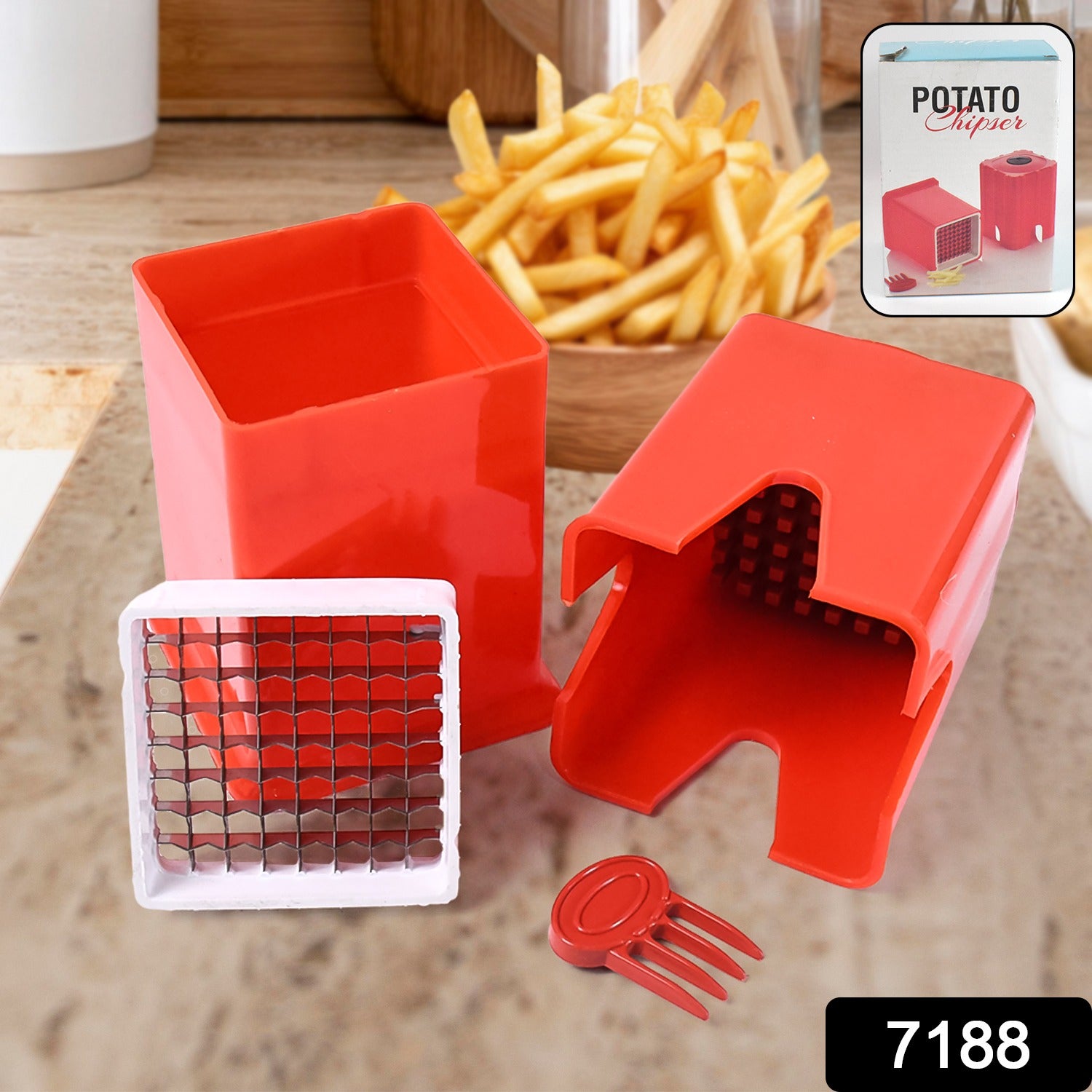 Stainless Steel French Fries Cutter for Potato & Veggies