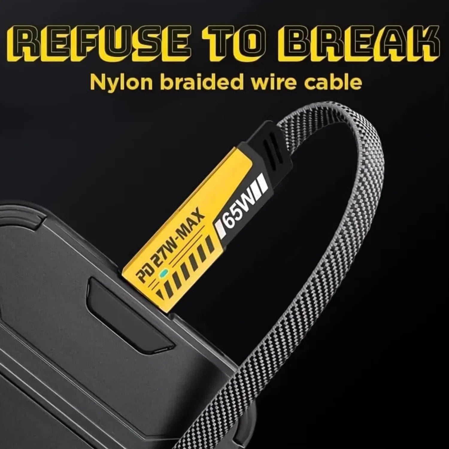 4-in-1 Fast Charging Cable | 65W USB-C, Lightning & Type A