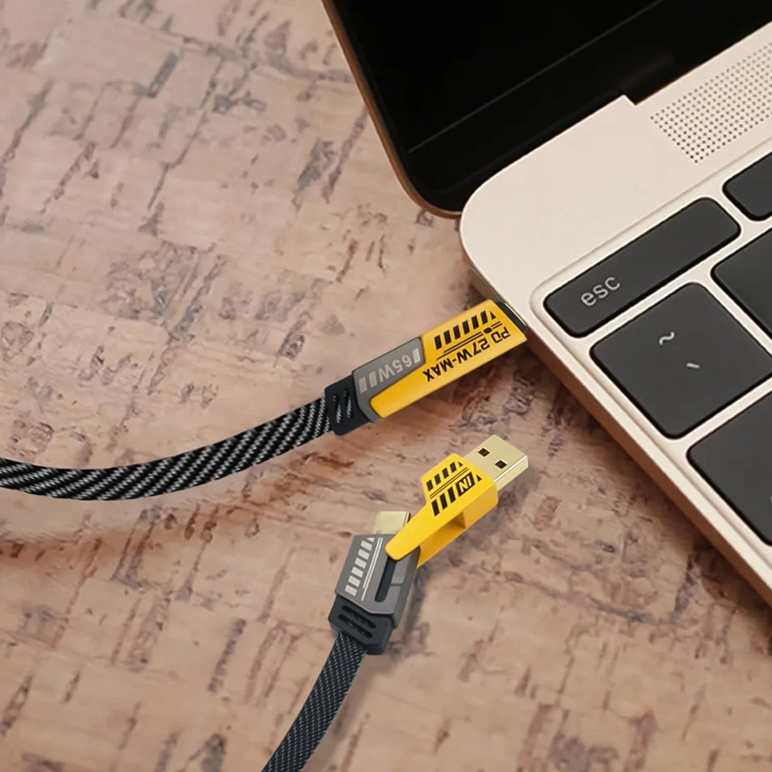 4-in-1 Fast Charging Cable | 65W USB-C, Lightning & Type A