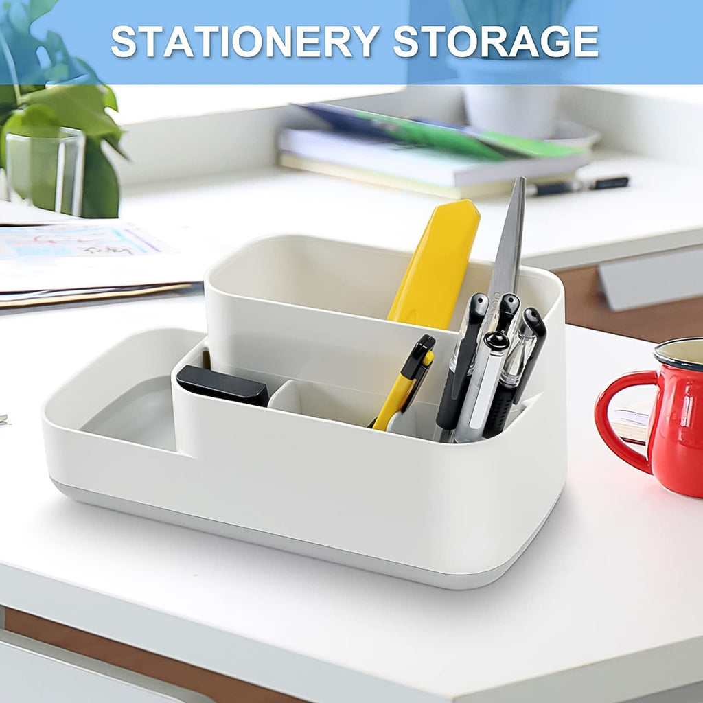 Multifunctional Storage Box – 5-Partition Organizer for Bathroom, Bedroom, Kitchen & Office