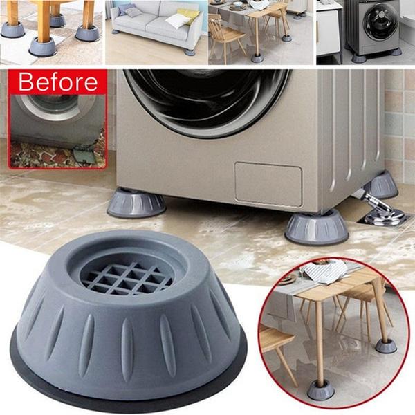 Anti-Vibration Pads for Washing Machine Dryer (Set of 4) – Suction Cup Feet, Noise Reduction &amp; Floor Protection