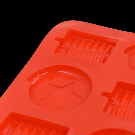 6-Cavity Chocolate Mold Tray – Flexible Silicone Cake & Ice Cupcake Baking Mould | Easy-Release Non-Stick Design (1 Pc)