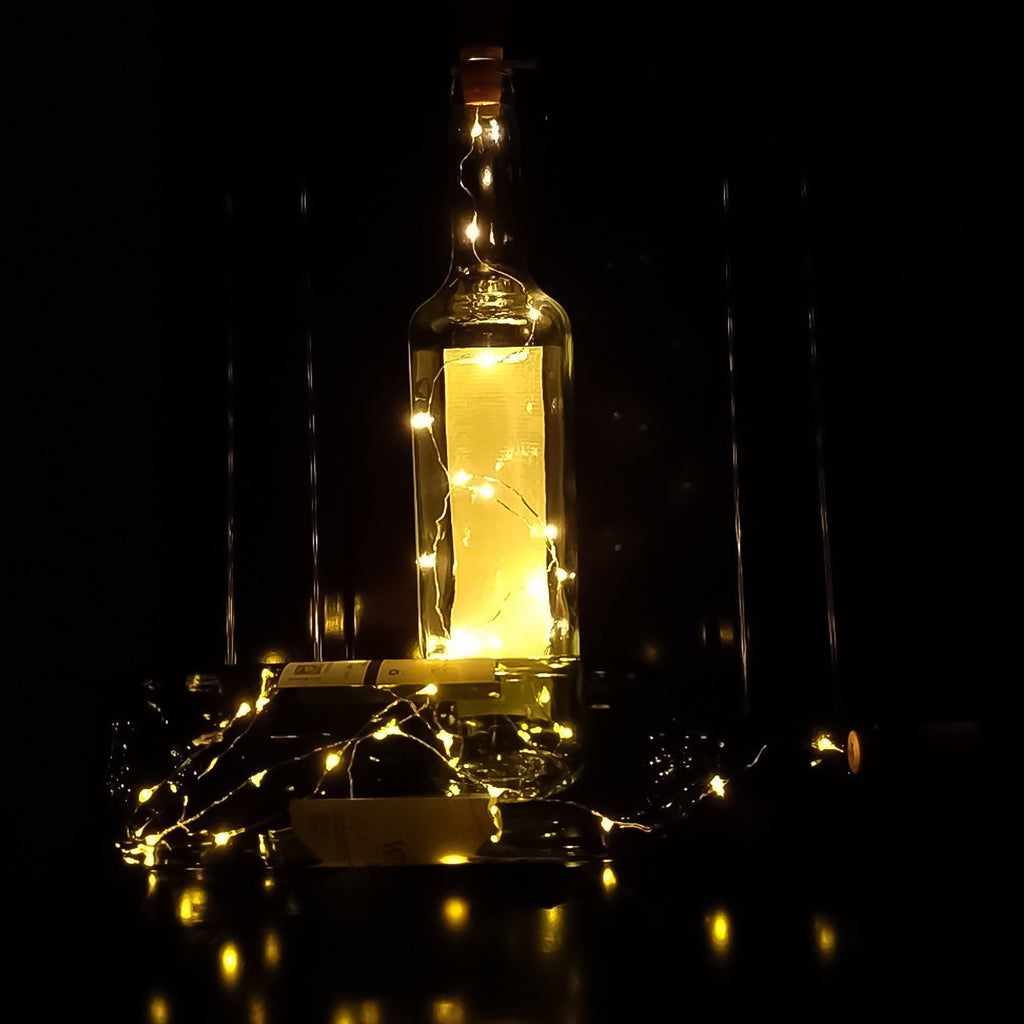 Wine Bottle Cork String Light – Battery Operated (Warm White)