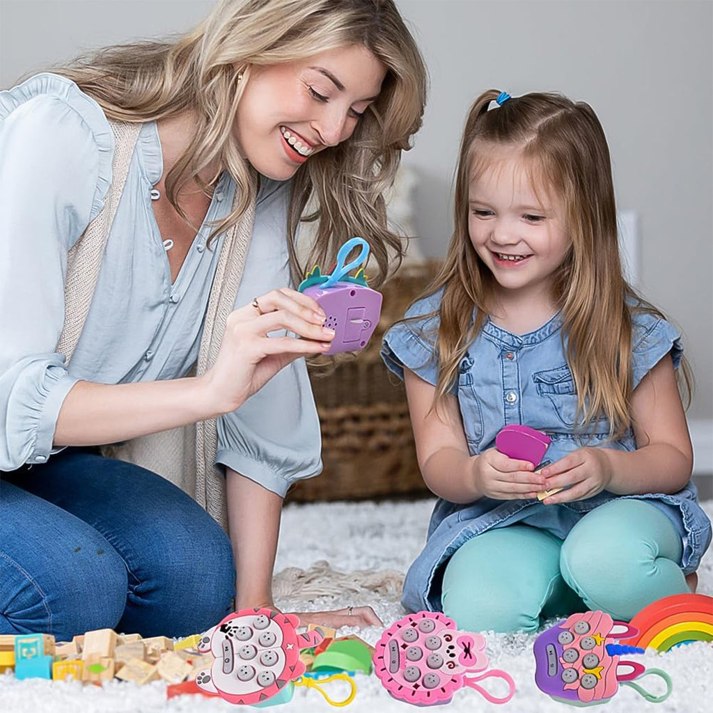 Mini Game Keychain – Light-Up Mole Memory Game for Kids | Stress Relief Sensory Toy