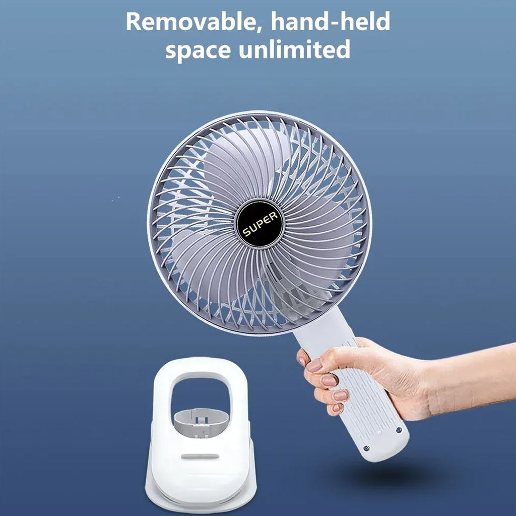 Multifunctional USB Desk Fan – Low Noise | 360° Airflow | Clip-On Personal Cooler (1 Pc / With Brown Box)