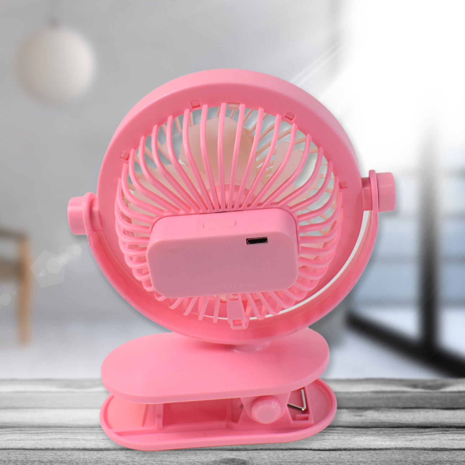 USB Portable Mini Desk Fan With Light  Personal Table Fan For Office School  Home Use (1 Pc) – Portable & Powerful Cooling